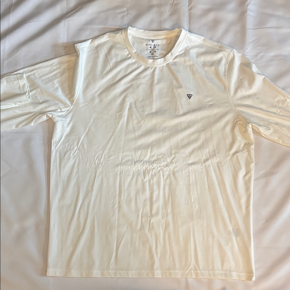 Maelreg Long Sleeve Tee White Men Size 2XL EUC